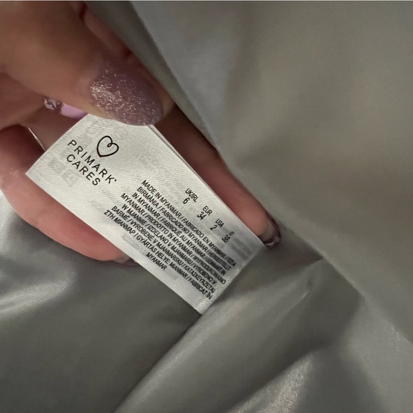 Primark Grey Plaid Coat - Picture 5 of 5